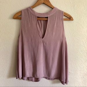 Kendall + Kylie Muave sleeveless blouse